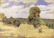 Camille Pissarro Harvest at Monfoucault Germany oil painting artist
